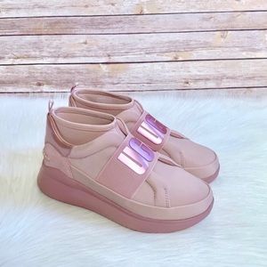 UGG Neutra Metallic Sneakers In Pink Crystal NEW